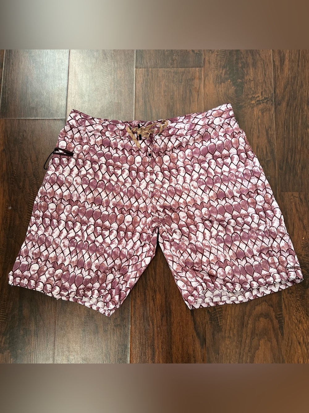 Patagonia Wavefarer Board Shorts Snake Print Purple 38